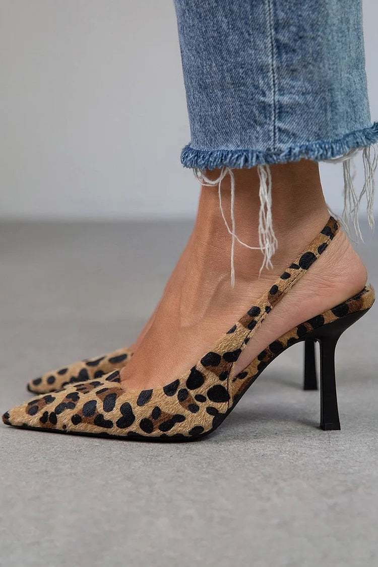 LEONORA | Elegantni natikači z živalskim vzorcem za drzen stil