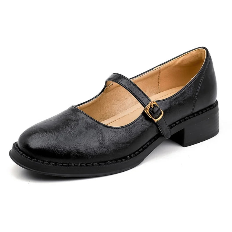 Mary-Jane™| Klasične Udobne Mary Janes Iz Usnja