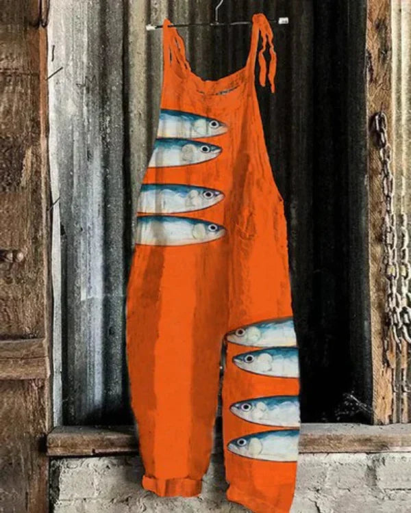 Marini⢠| Ocean Sardine Art Jumpsuit