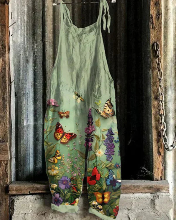 Marini™ | Ženski Jumpsuit z Vezenjem Cvetlic in Metuljev