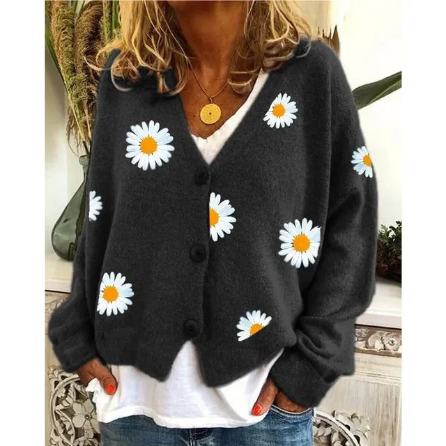 ANNELINA | Stilski Casual CvetliÄni Kardigan