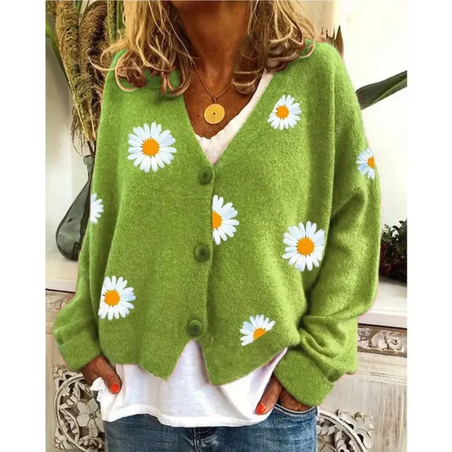 ANNELINA | Stilski Casual CvetliÄni Kardigan